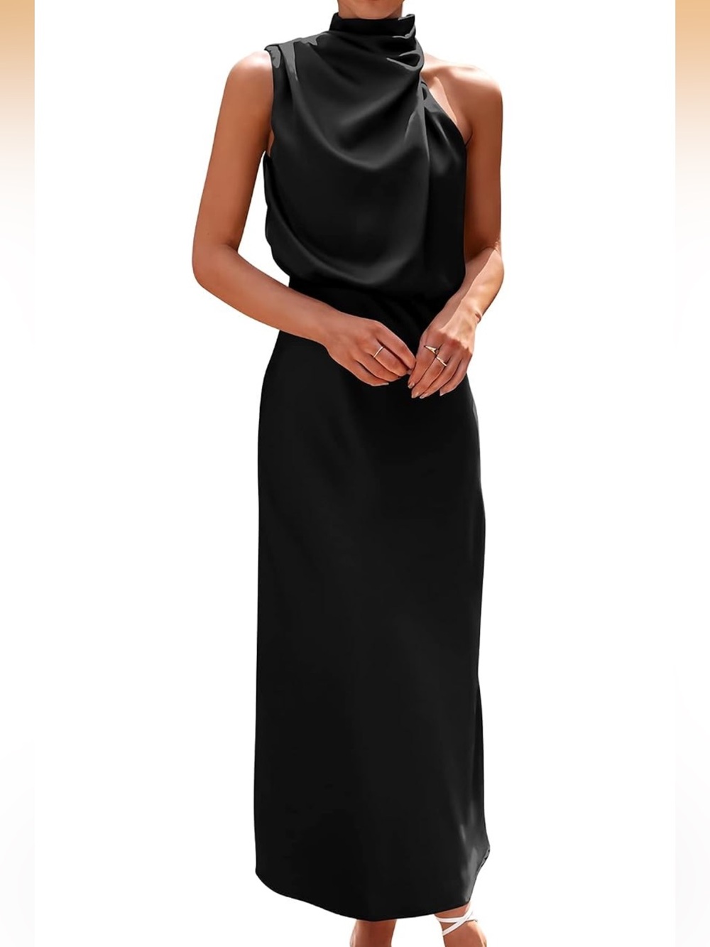 Sleeveless Black Maxi Dress
